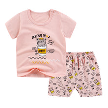 Load image into Gallery viewer, New children&#39;s T-shirt Shorts Suit
