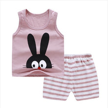 Load image into Gallery viewer, New children&#39;s T-shirt Shorts Suit
