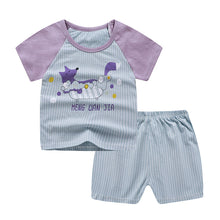 Load image into Gallery viewer, New children&#39;s T-shirt Shorts Suit
