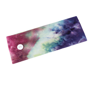 Tie-dyed cotton button Hairband, Headband