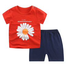 Load image into Gallery viewer, New children&#39;s T-shirt Shorts Suit
