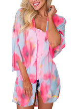 Load image into Gallery viewer, Chiffon digital printed cardigan, sun protection cardigan kimono
