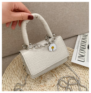 Solid color chain crossbody Bag, single shoulder lady Bag