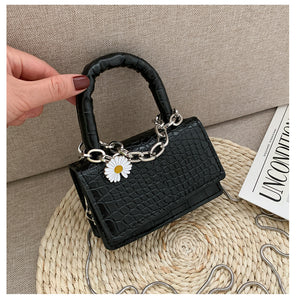 Solid color chain crossbody Bag, single shoulder lady Bag