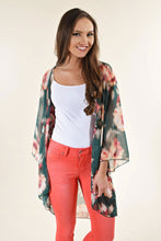 Load image into Gallery viewer, Chiffon digital printed cardigan, sun protection cardigan kimono
