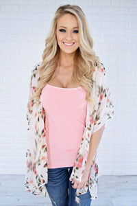 Chiffon digital printed cardigan, sun protection cardigan kimono