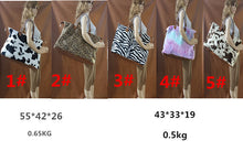 Load image into Gallery viewer, Leopard striped painted cow travel Bag, Handbag
