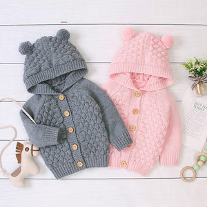 Children's solid color Sweater