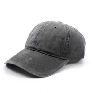 Solid color washed baseball Cap, outdoor shade cowboy Hat