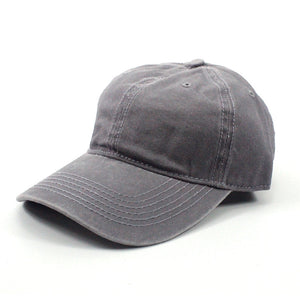 Solid color washed baseball Cap, outdoor shade cowboy Hat