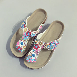 Women's colorful rhinestone flip-flops， Fashion Sandals