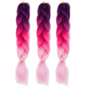 Color gradient chemical fiber Wigs