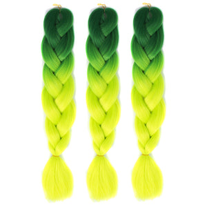 Color gradient chemical fiber Wigs