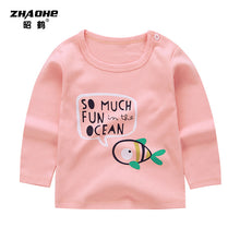 Load image into Gallery viewer, Children&#39;s long-sleeved T-shirt,  cotton baby T-shirt
