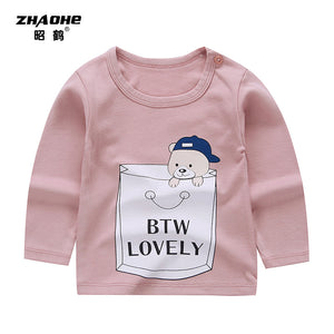 Children's long-sleeved T-shirt,  cotton baby T-shirt