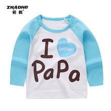 Load image into Gallery viewer, Children&#39;s long-sleeved T-shirt,  cotton baby T-shirt
