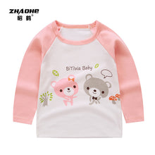 Load image into Gallery viewer, Children&#39;s long-sleeved T-shirt,  cotton baby T-shirt
