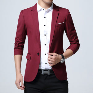 Spring and autumn men's casual suits, men's slim suits