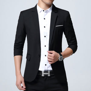 Spring and autumn men's casual suits, men's slim suits