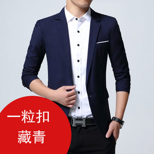 Spring and autumn men's casual suits, men's slim suits