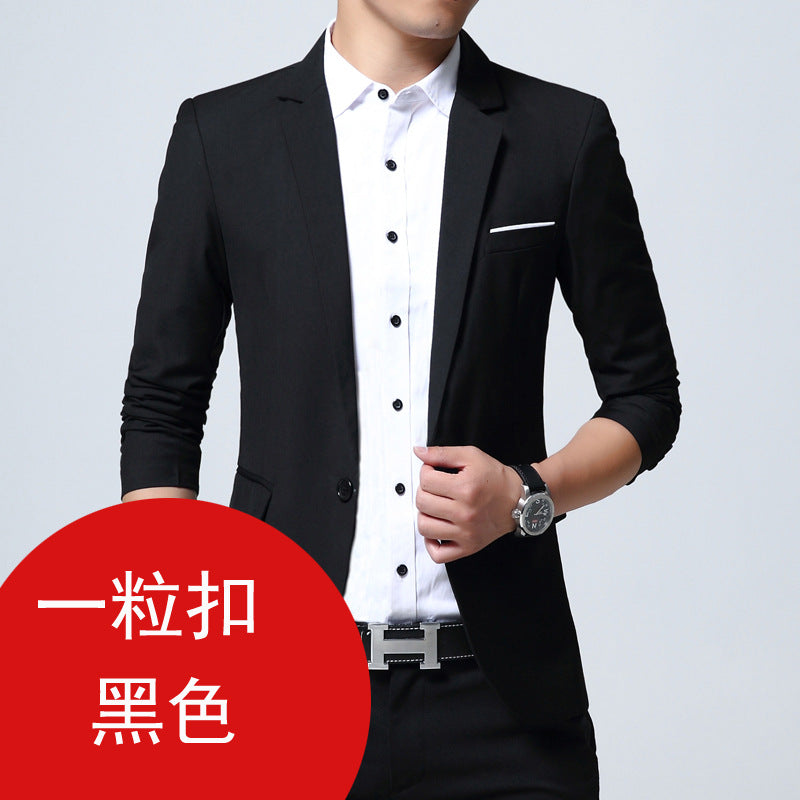 Spring and autumn men's casual suits, men's slim suits