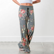 Load image into Gallery viewer, Lace-up casual Trousers, loose lace-up camouflage printed Pants
