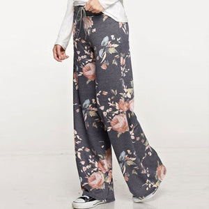 Lace-up casual Trousers, loose lace-up camouflage printed Pants