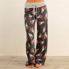 Load image into Gallery viewer, Lace-up casual Trousers, loose lace-up camouflage printed Pants
