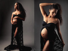 Load image into Gallery viewer, Lace pregnant women&#39;s tail tube top Dress, photography sleeveless Dress
