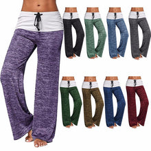 Load image into Gallery viewer, Splicing yoga quick-drying sports Trousers, outdoor casual wide-leg Pants
