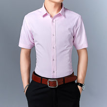 Load image into Gallery viewer, Summer men&#39;s short-sleeved Shirt, men&#39;s slim solid color Shirt
