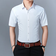 Load image into Gallery viewer, Summer men&#39;s short-sleeved Shirt, men&#39;s slim solid color Shirt
