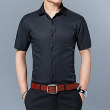 Load image into Gallery viewer, Summer men&#39;s short-sleeved Shirt, men&#39;s slim solid color Shirt
