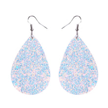 Load image into Gallery viewer, Double-sided sequined leather Earrings
