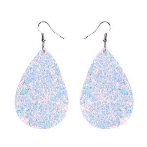 Double-sided sequined leather Earrings