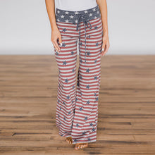 Load image into Gallery viewer, Lace-up casual Trousers, loose lace-up camouflage printed Pants
