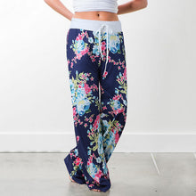 Load image into Gallery viewer, Lace-up casual Trousers, loose lace-up camouflage printed Pants
