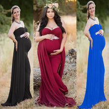 Load image into Gallery viewer, Pregnant woman photo photography chiffon maxi Dress
