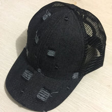 Load image into Gallery viewer, Ripped denim Baseball Cap
