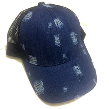 Load image into Gallery viewer, Ripped denim Baseball Cap
