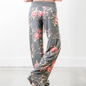 Lace-up casual Trousers, loose lace-up camouflage printed Pants