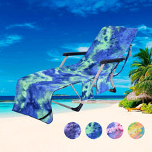 Load image into Gallery viewer, Tie-dyed microfiber beach Towels, deck chair Covers, beach chair Towels and bath Towels
