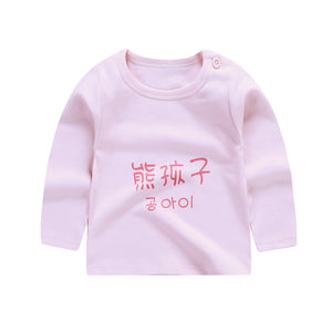 Children's long-sleeved T-shirt,  cotton baby T-shirt