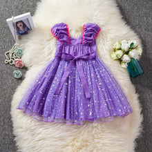 Load image into Gallery viewer, Girls bronzing snowflake Dress
