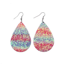 Load image into Gallery viewer, Double-sided sequined leather Earrings
