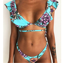 Load image into Gallery viewer, New split printed Bikini Swimsuit
