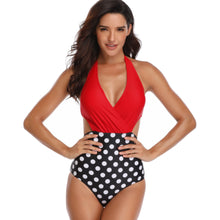 Load image into Gallery viewer, One-piece swimsuit, multicolor printed new sexy bikini swimsuit
