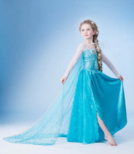 Load image into Gallery viewer, Princess Elsa Dress, Children&#39;s gown princess Dress
