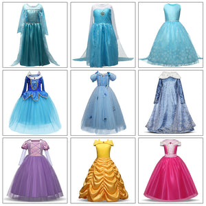 Princess Elsa Dress, Children's gown princess Dress