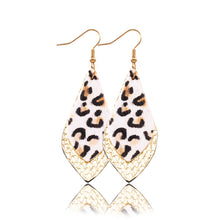 Load image into Gallery viewer, Popular leather Earrings, Leopard-print leather Earrings
